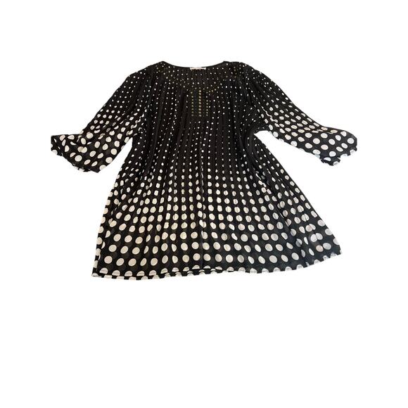 Woman Within womens top size 22/24 1x black and white - Picture 1 of 11